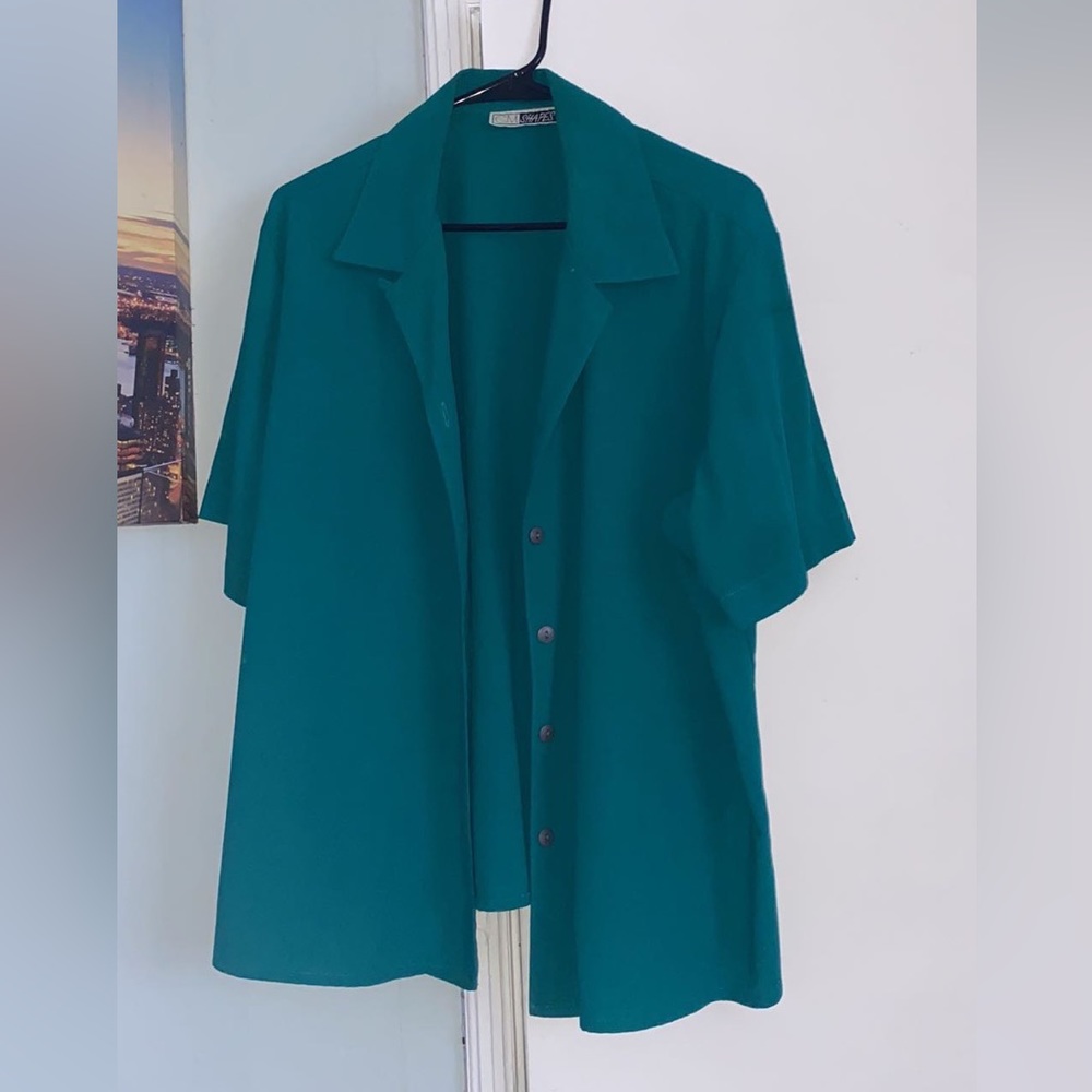 ❤️❤️ CM Shapes Short Sleeve Button Up Shirt